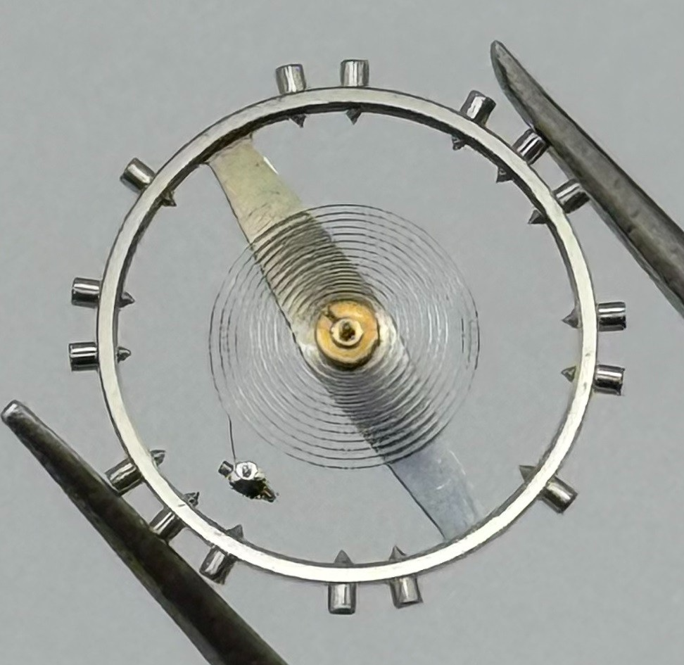 Felsa 4000 Balance Wheel Complete And Spring Renata 965 Watch Movement Parts NOS
