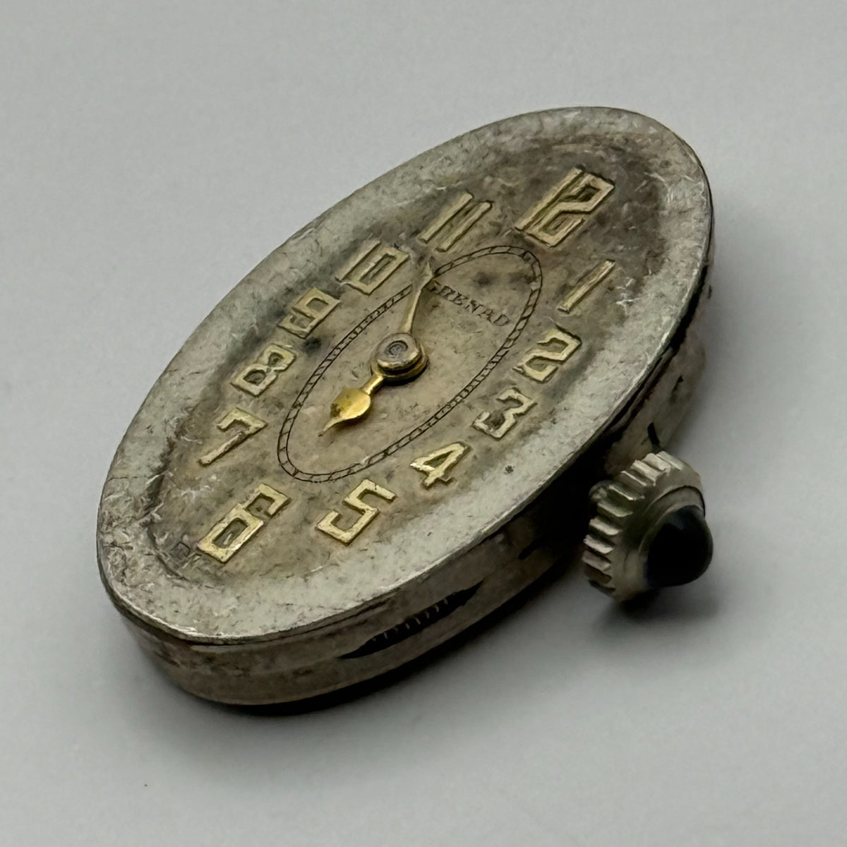 Frey & Co Watch Movement Running Grenad 15J Swiss Manual Wind Parts 14.7mm
