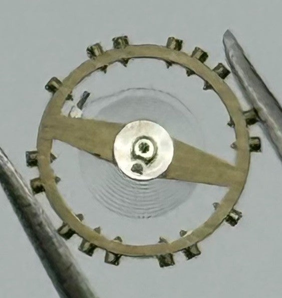 FHF 57 Balance Wheel Complete And Spring Renata 1053 M Watch Movement Parts NOS