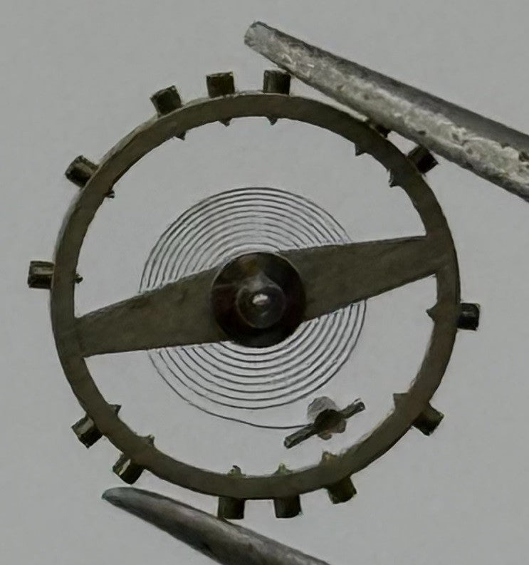 AS 1240 Balance Wheel Complete And Spring 8¾’’’ 49 M Watch Movement Parts NOS