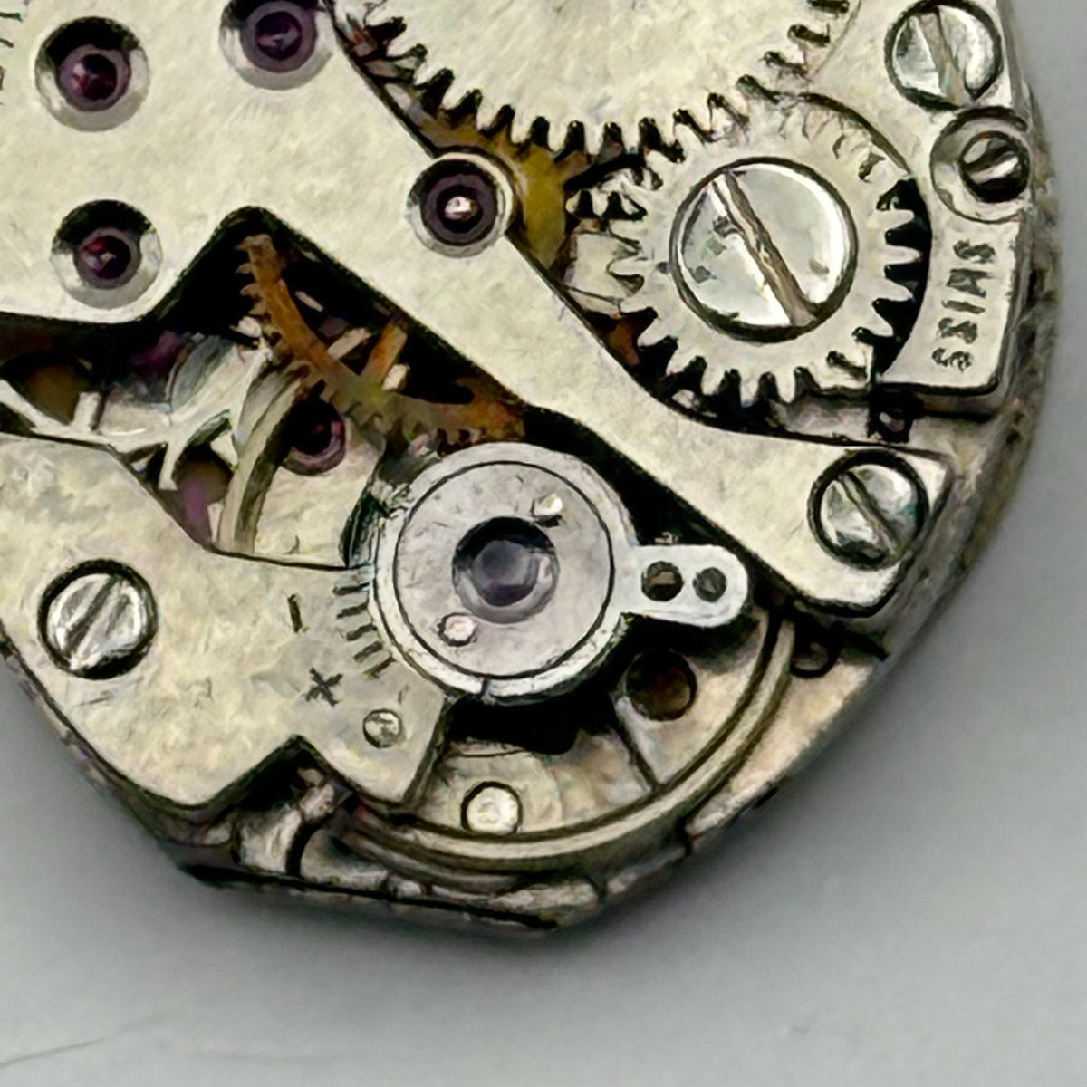GS 30 Watch Movement MuDu 17 Jewels Swiss Manual Wind Parts Repair 12.9mm