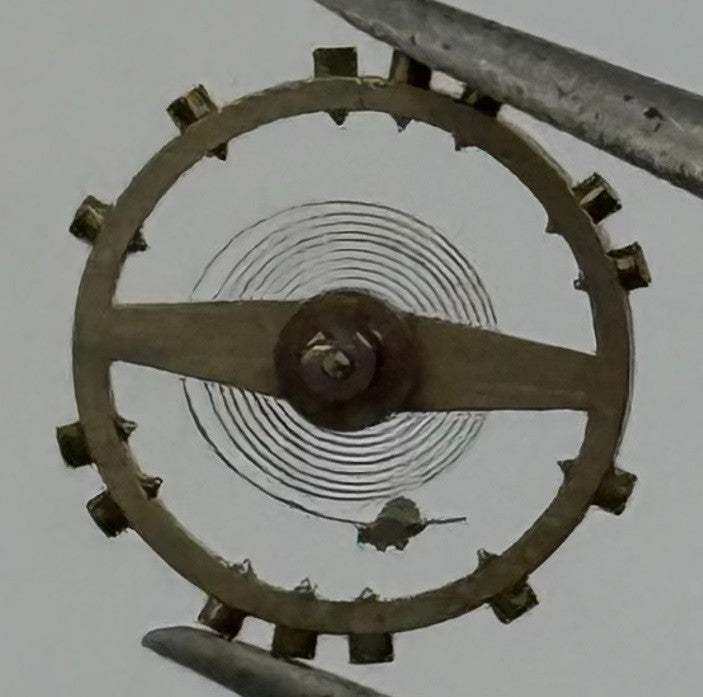 FEF 270 Balance Wheel Complete And Spring 5¼’’’ Pour Watch Movement Parts NOS