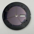 Seiko Watch Dial Purple Black Date Vintage Spare Parts Repair 37.6mm