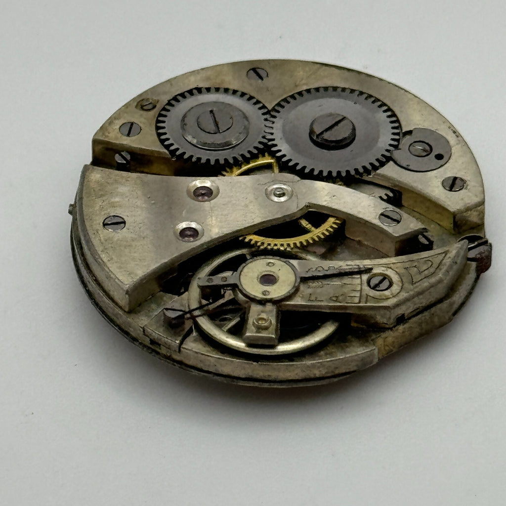 Unidentified Leaf Mark Watch Movement - Men's - For Parts / Repair - 28mm