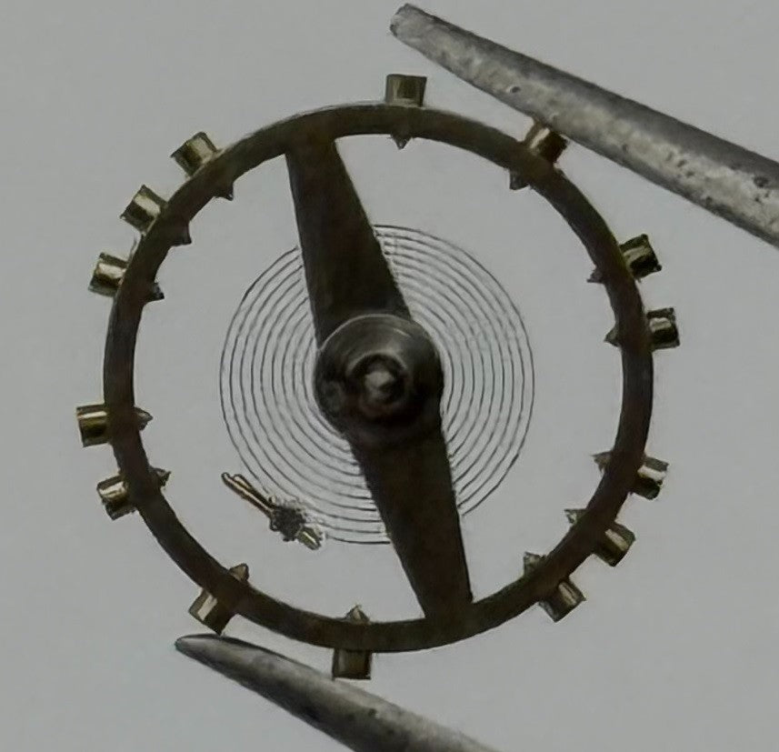 ETA 790 Balance Wheel Complete And Spring 8¾''' Watch Movement Parts NOS