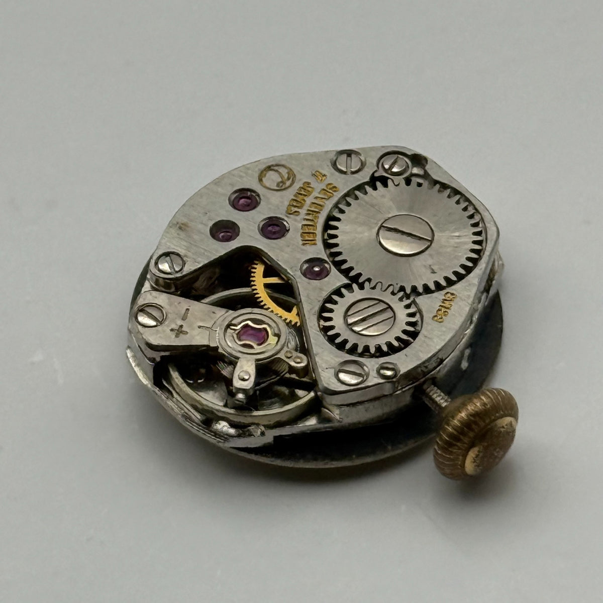 FHF 69 Watch Movement Running Excalibur Swiss Manual Wind Parts Repair 15.3mm