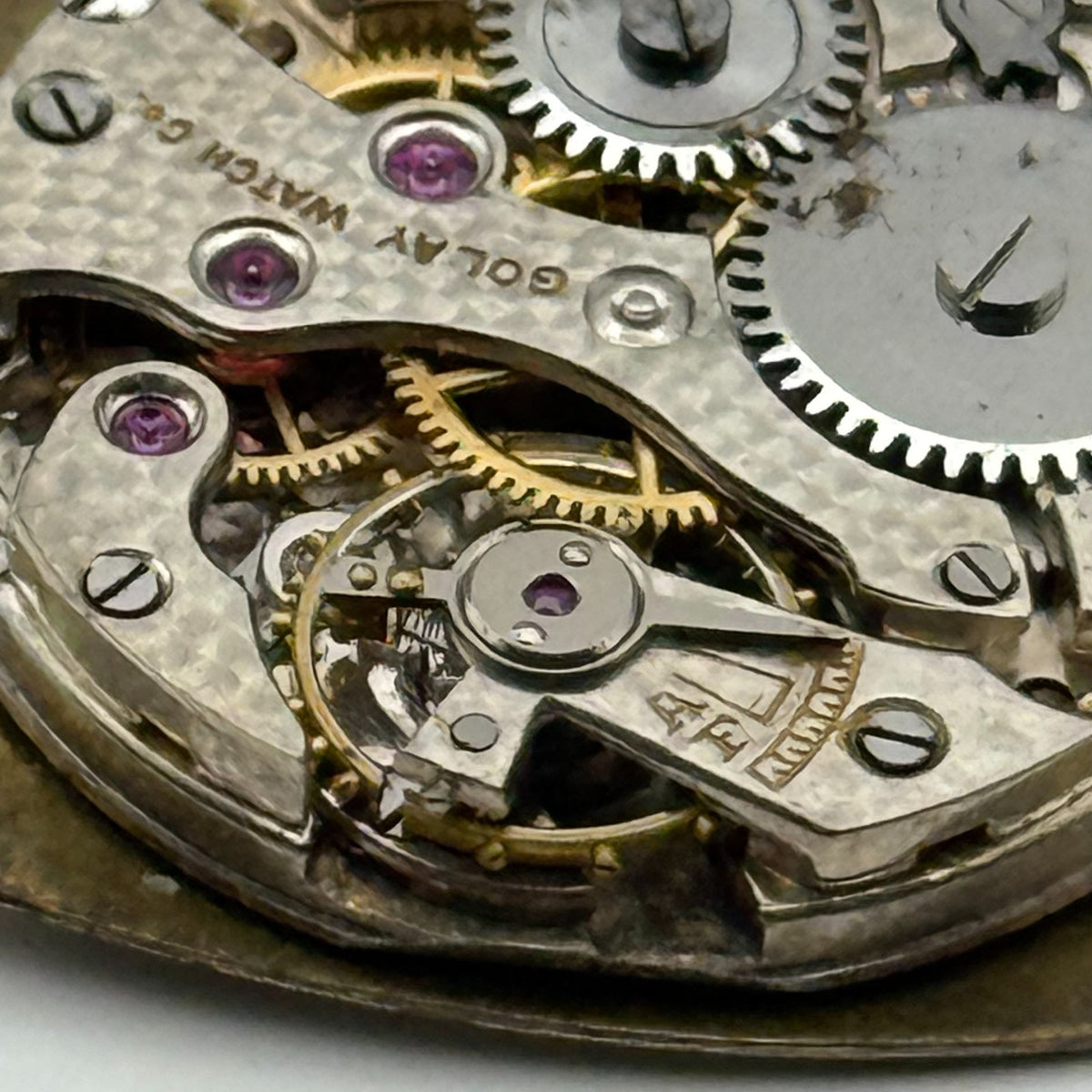Art Deco Golay Watch Co Watch Movement - For Parts / Repair - 21.4mm