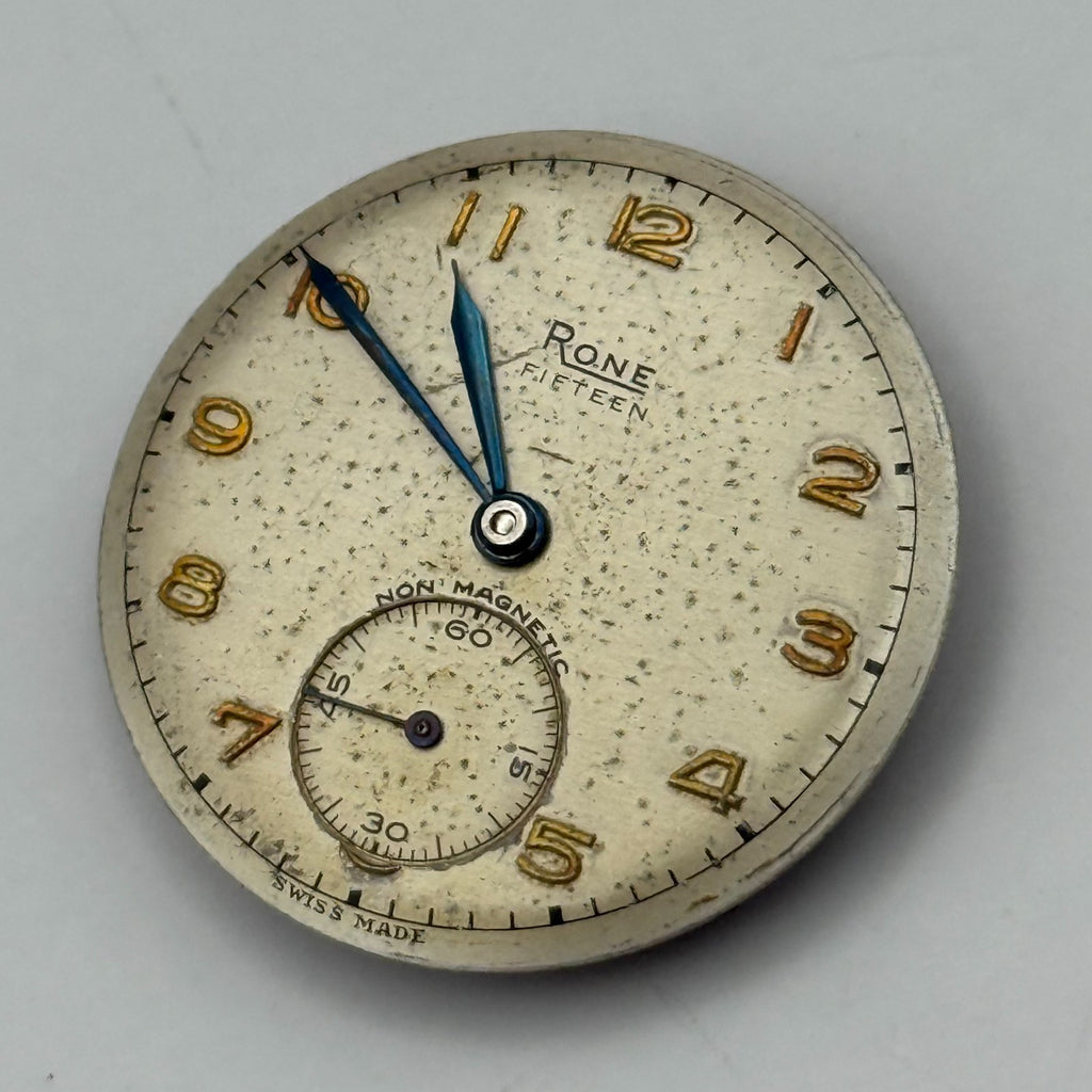 Rone Fifteen 1200 Watch Movement - For Parts / Repair - 26.4mm