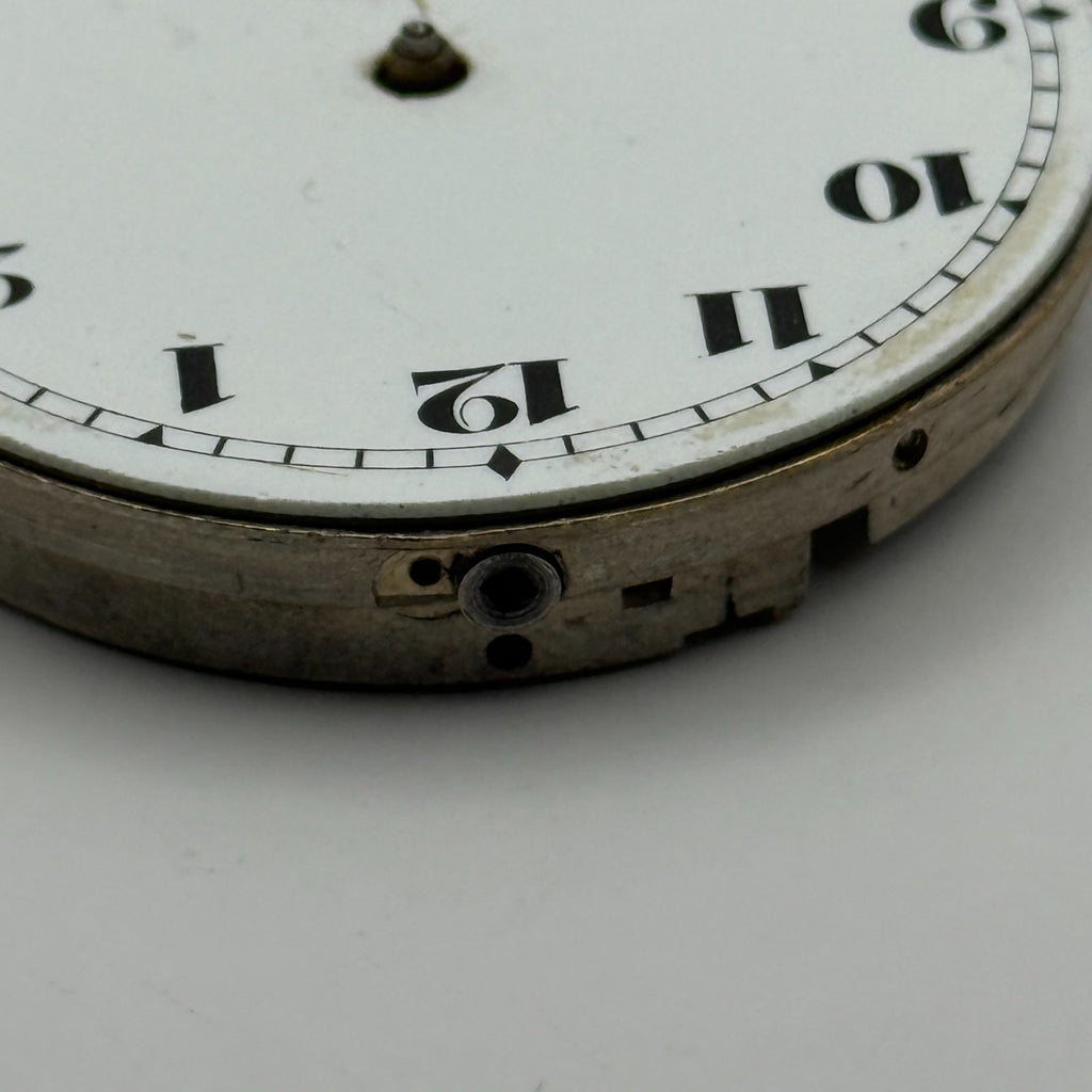 Hunter Pocket Watch Movement 15J Sub Seconds Swiss Manual Wind Parts 41.9mm
