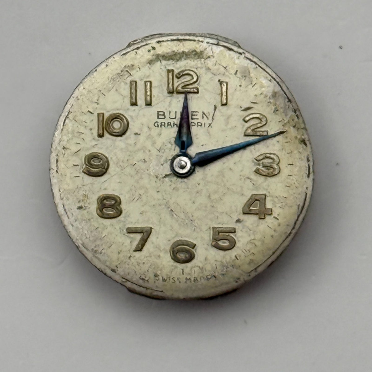 Buren 350 Watch Movement Grand Prix Swiss 17 Jewels Manual Wind Parts  15.2mm