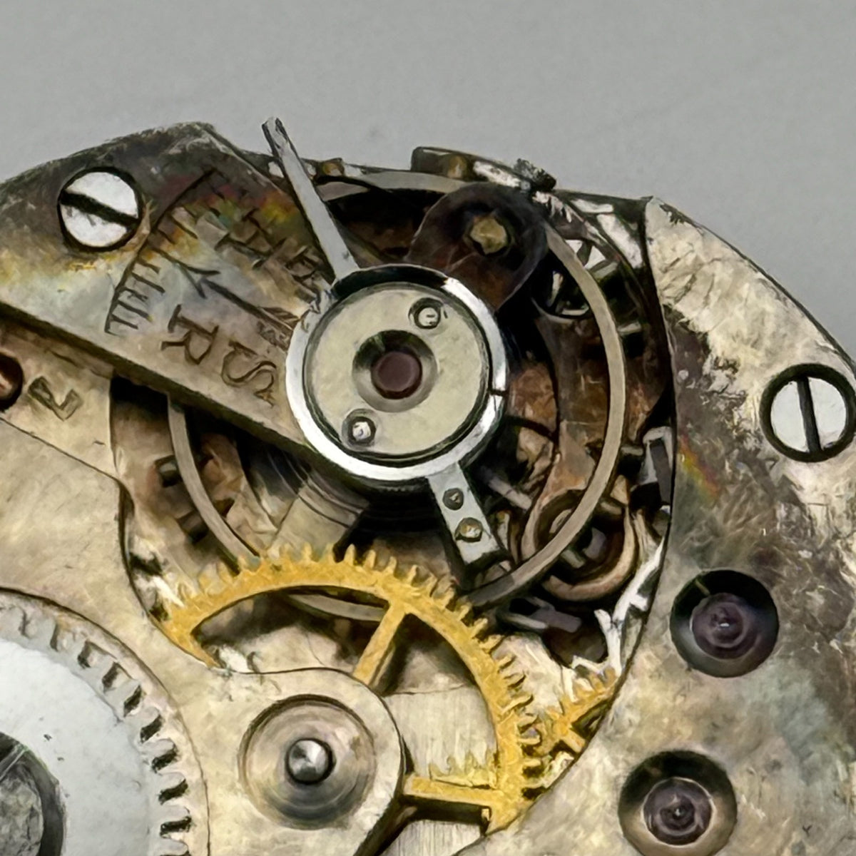 Unidentified 508 Watch Movement 15 Jewels Swiss Manual Wind Parts Repair 23.2mm