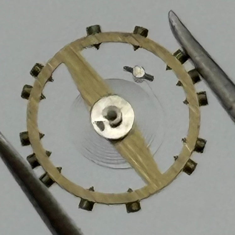 ETA 2480 Balance Wheel Complete And Spring Renata 940 M Watch Movement Parts NOS