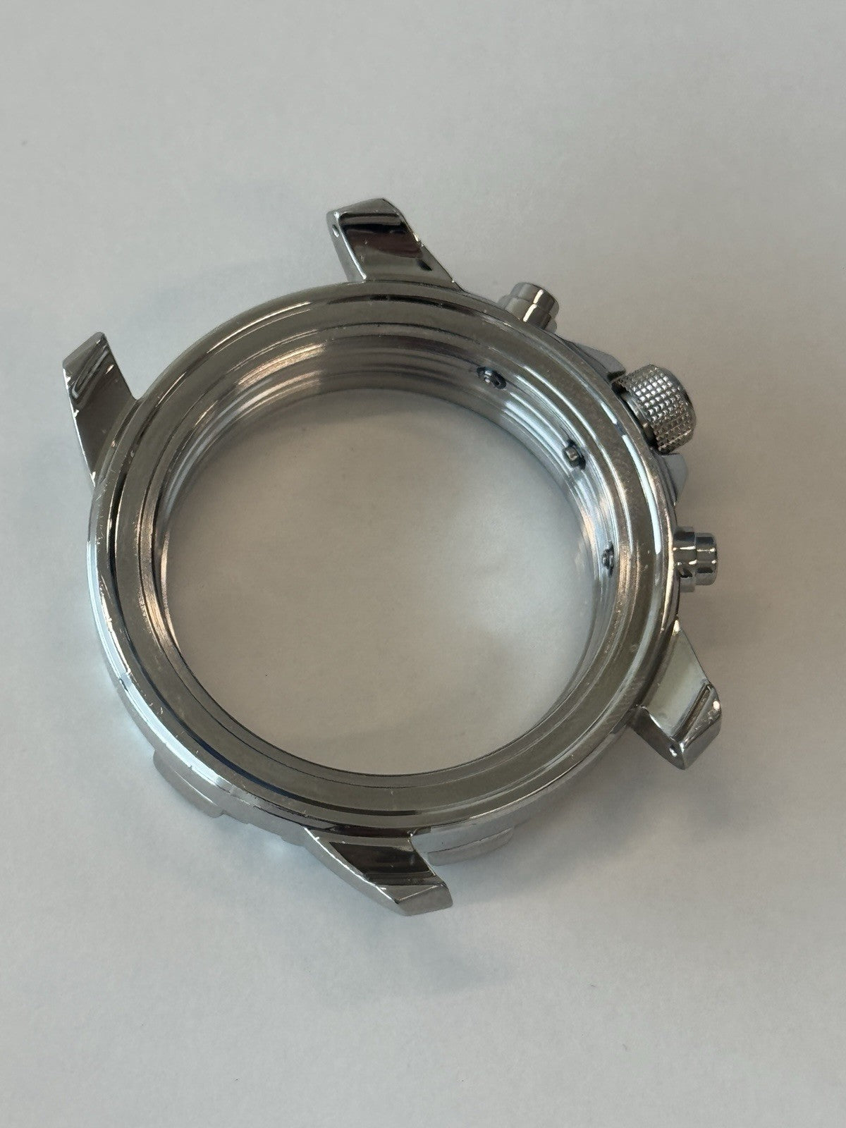 Seiko V172-0AT0 Watch Case - Solar Chronograph - New Old Stock - Rotating Bezel
