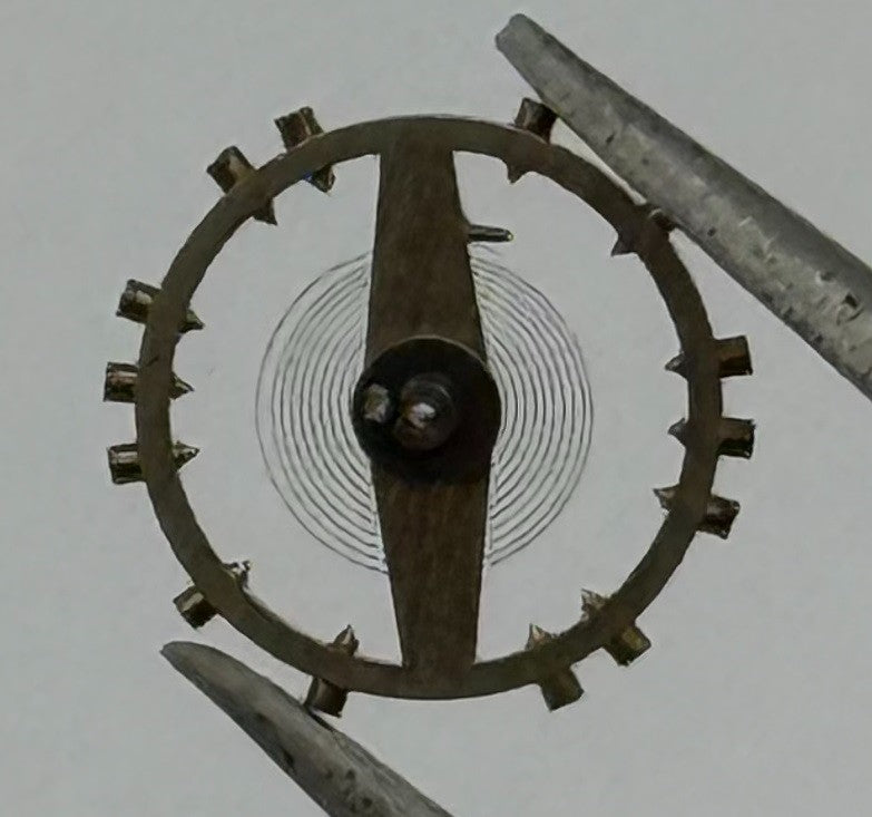 Felsa 4020 4022 Balance Wheel Complete And Spring 1045 Watch Movement Parts NOS