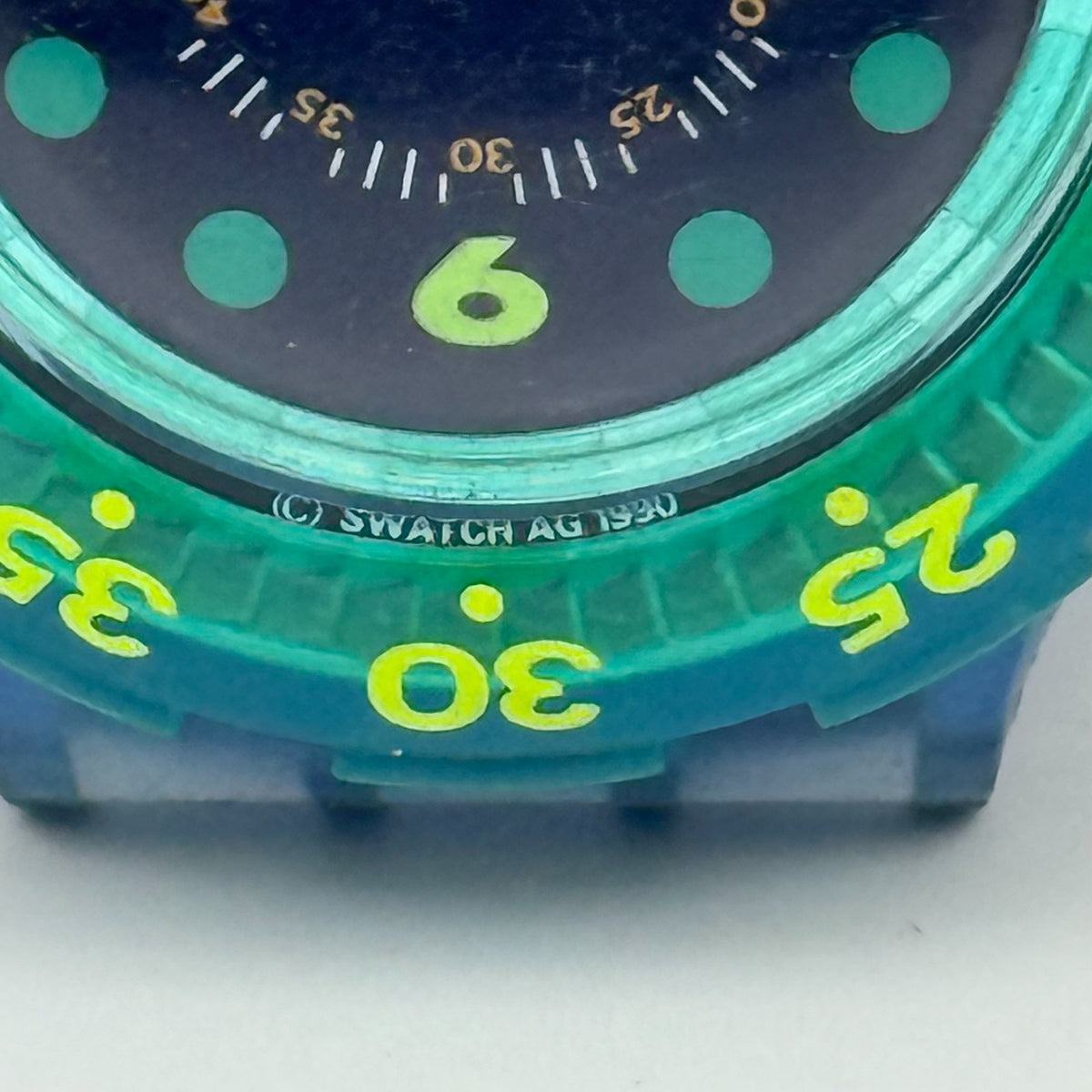 Vintage Swatch Scuba 200 Watch SDN100 Blue Moon 1990 ETA Quartz Swiss 40mm Parts