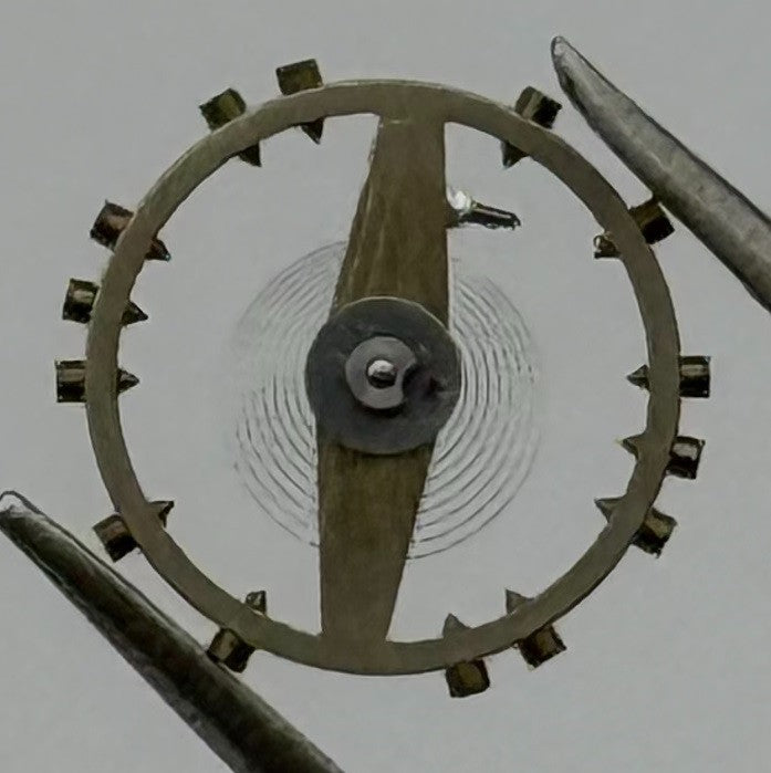 Lanco 804 Balance Wheel Complete And Spring 230 Progress Watch Movement Parts