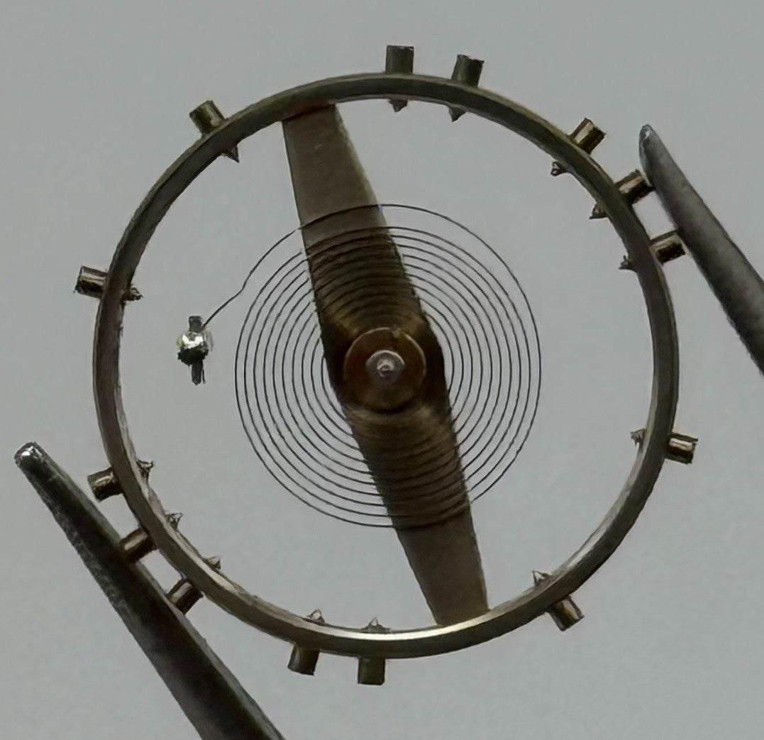FHF 72 Balance Wheel Complete And Spring Renata 585 Watch Movement Parts NOS