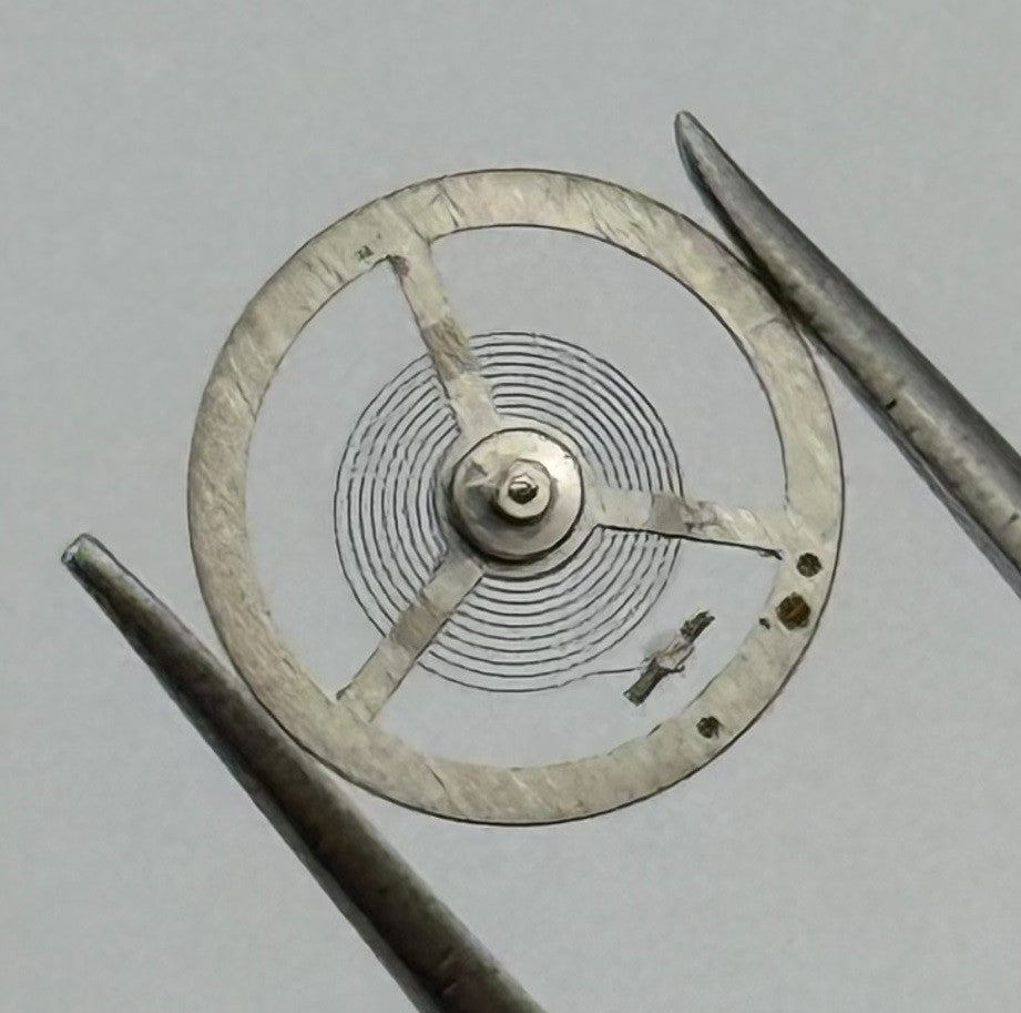 EB 1297 Balance Wheel Complete And Spring 5¼’’’ 201 Watch Movement Parts NOS