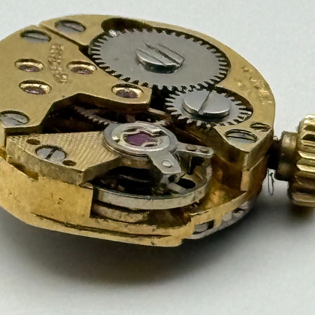 FE 68E4 Watch Movement Everite 17 Jewels Swiss Manual Wind Parts Repair 13.1mm