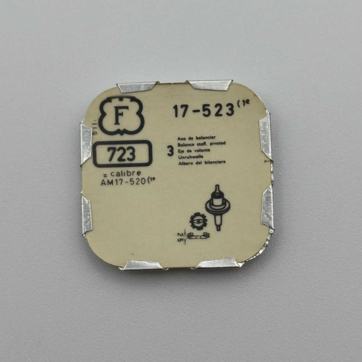 Felsa 523 Balance Staff Pack Of 3 - 17 - 723 - New Old Stock - Watch Parts