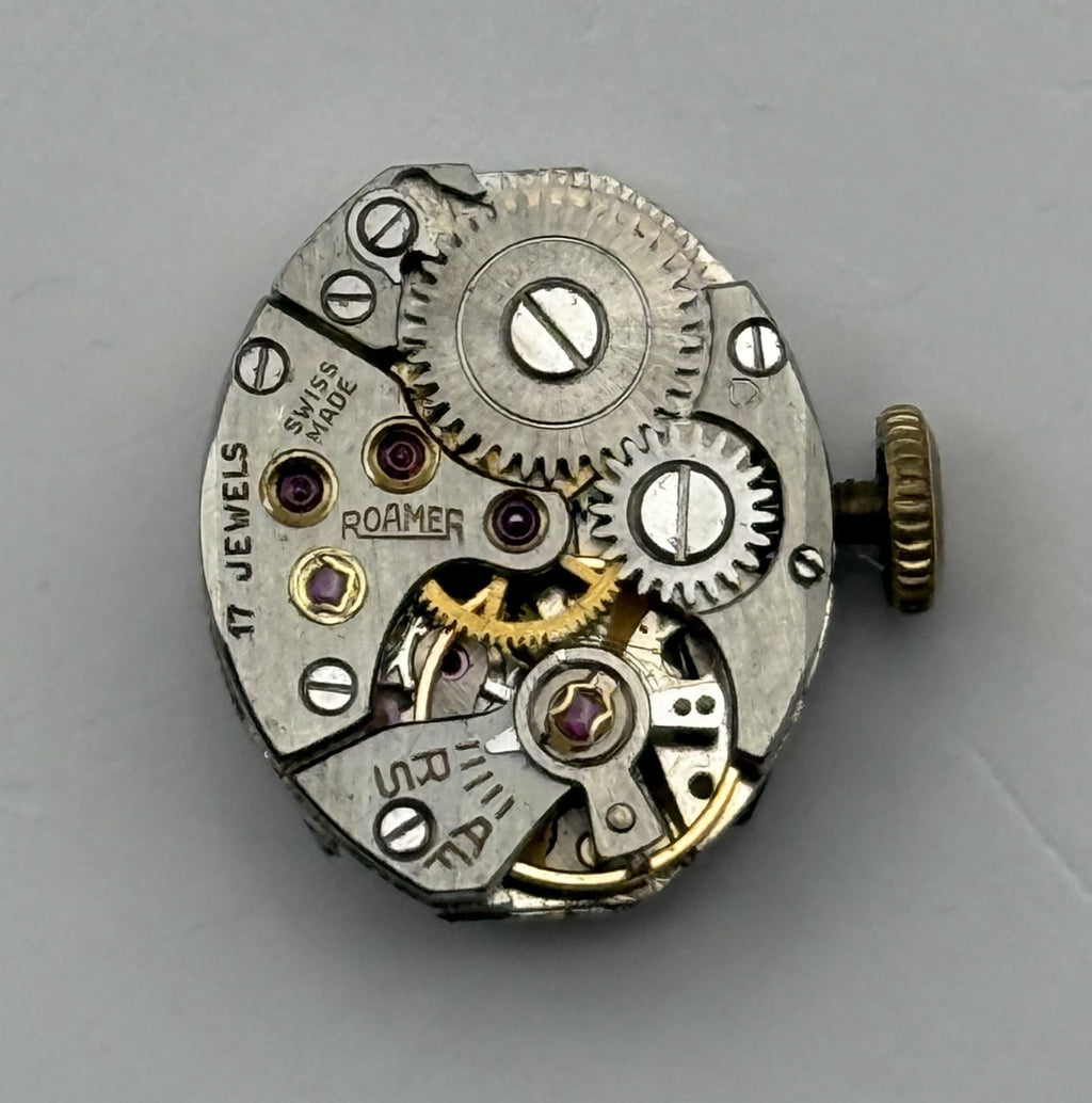 MST 389 Watch Movement Roamer 17 Jewels Swiss Manual Wind Parts Repair 13.1mm
