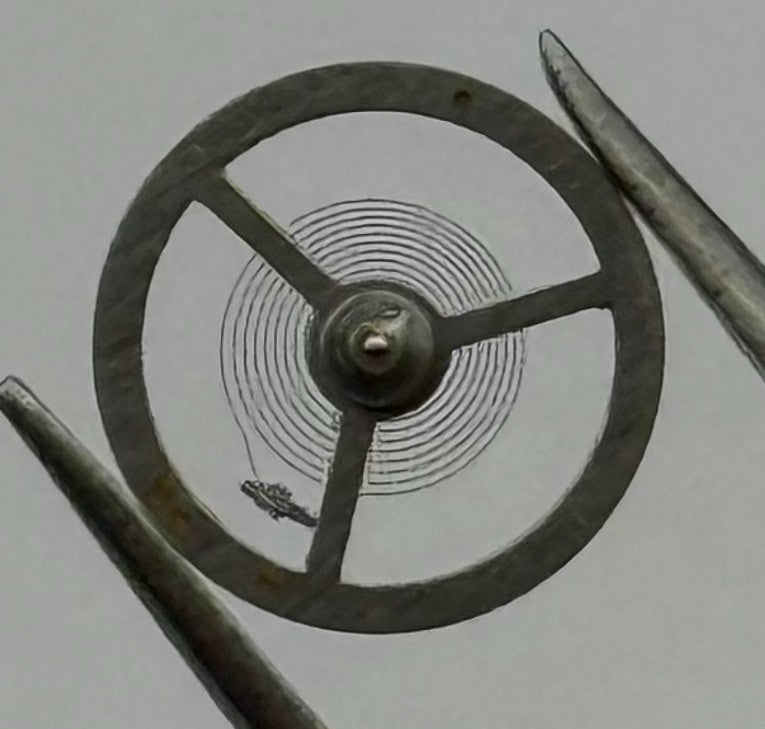 EB 1297 Balance Wheel Complete And Spring 5¼’’’ 201 Watch Movement Parts NOS