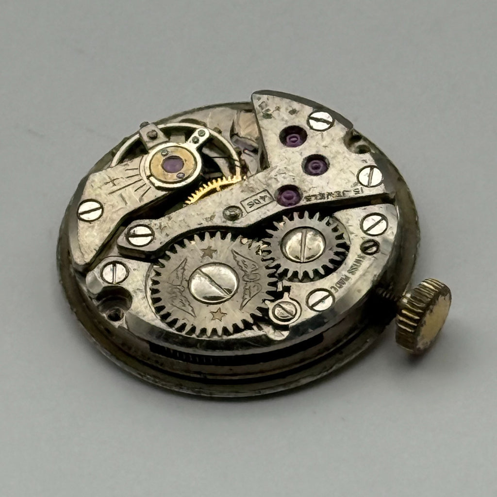FHF 34 Watch Movement - Rotary 405 Ladies - For Parts / Repair - 17.4mm