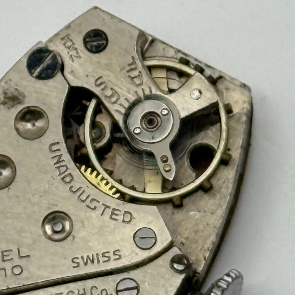 Kelton Model AL 10 Watch Movement Central Timex M10 Swiss 7 Jewels Parts 16.2mm