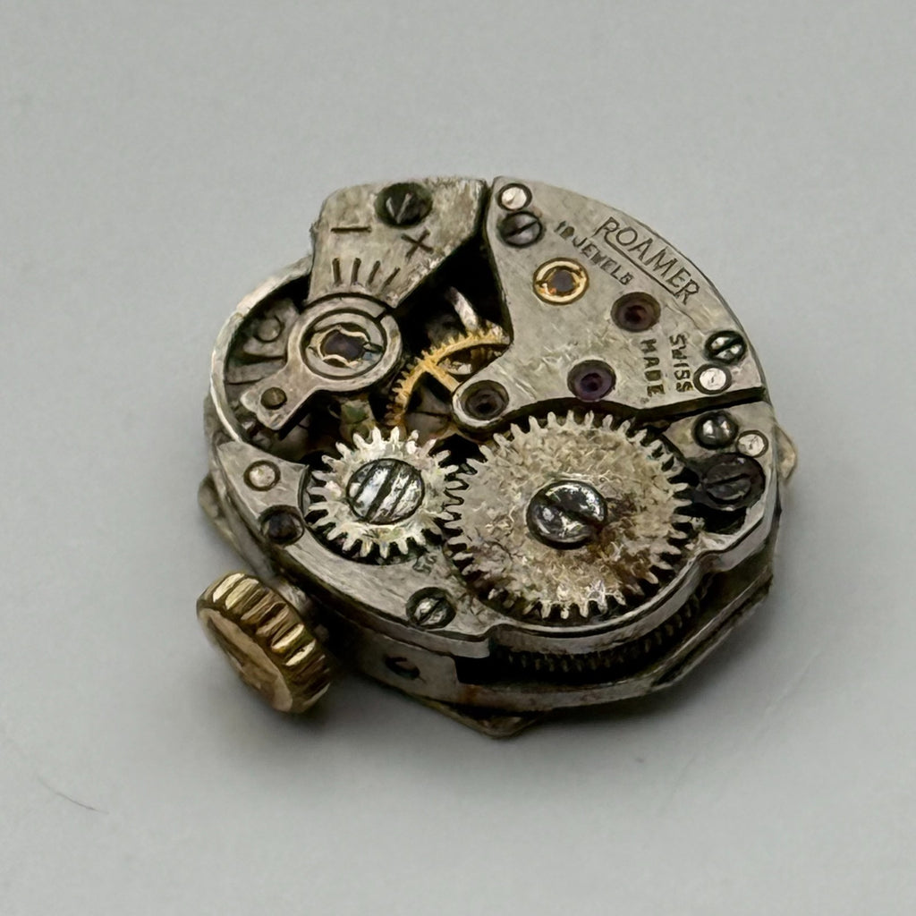 MST 466 Watch Movement Roamer 19 Jewels Swiss Manual Wind Parts Repair 13.1mm