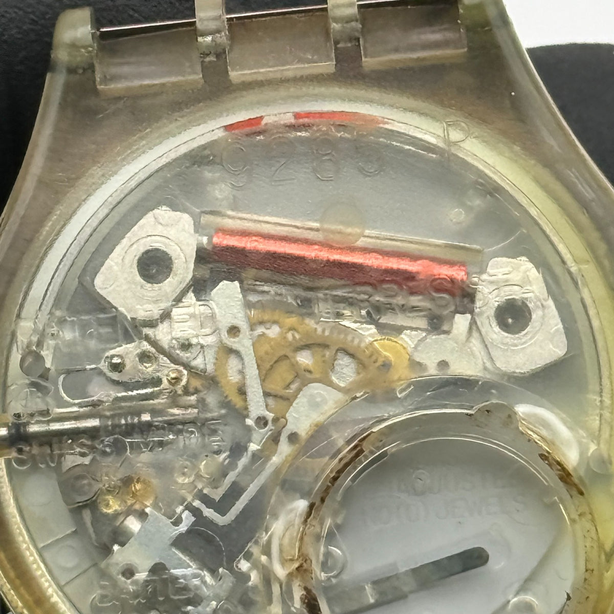 Vintage Swatch Watch GX112 Croque Monsieur 1989 ETA Quartz Swiss 34mm Parts 