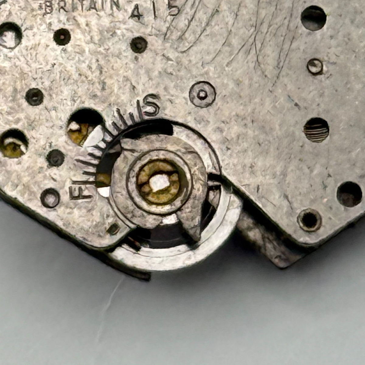 Timex 415 Watch Movement Great Britain Manual Wind Vintage Parts Repair 18.4mm