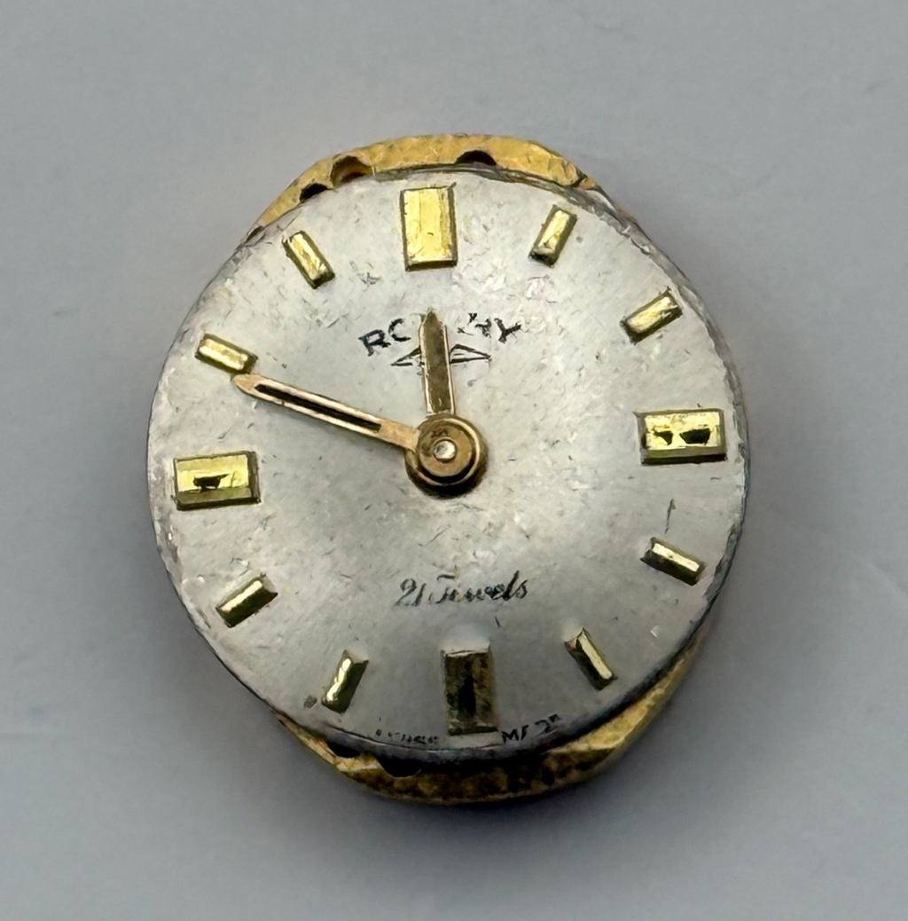 AS 1777 Watch Movement A. Schild Rotary 21 Jewels Swiss Manual Wind Parts 12.4mm
