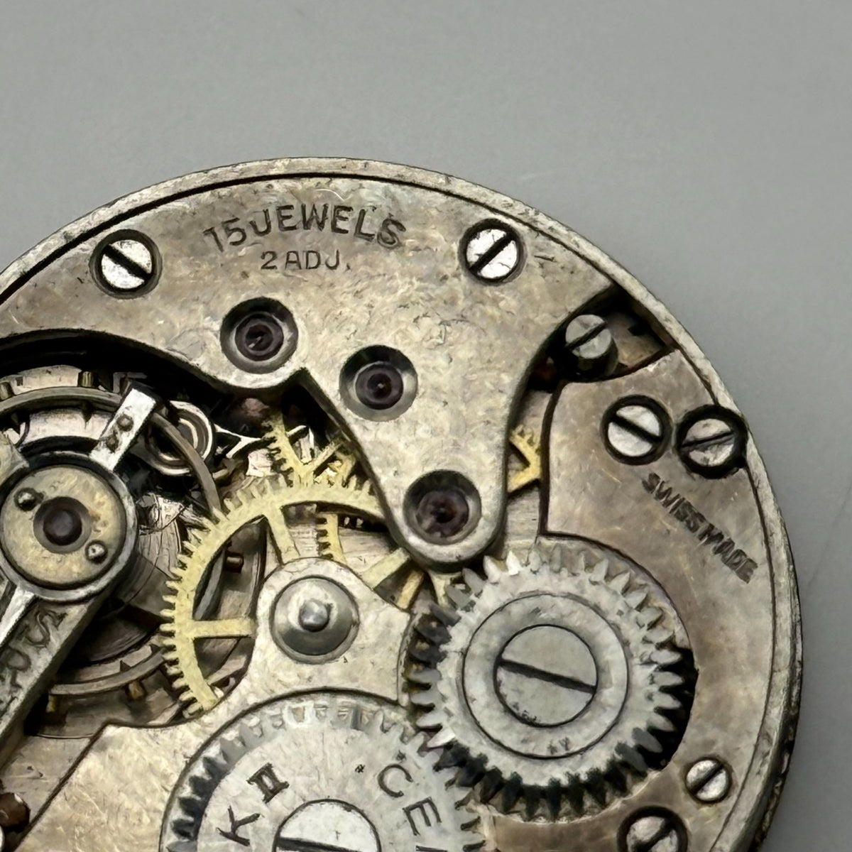 Centaur 226 Watch Movement 15 Jewels Swiss Manual Wind Parts Repair 23.4mm
