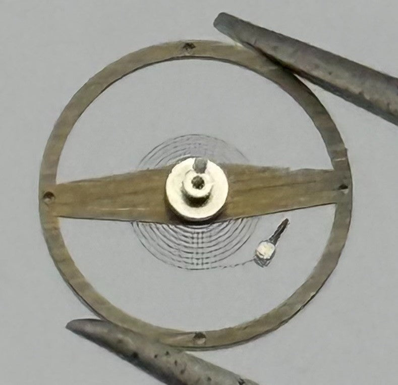 Amida 580 585 Balance Wheel Complete And Spring 1389 Watch Movement Parts NOS