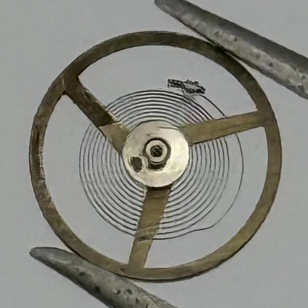 AS 1977 Balance Wheel Complete And Spring 5½’’’ 1740 M Watch Movement Parts NOS