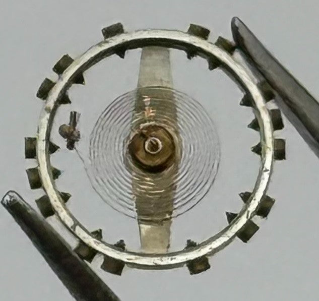 PUW 70 73 Balance Wheel Complete And Spring 5’’’ Renata 517 Watch Movement Parts