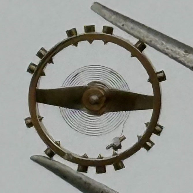 HP 25 Balance Wheel Complete And Spring 5¼’’’ 387 Watch Movement Parts NOS