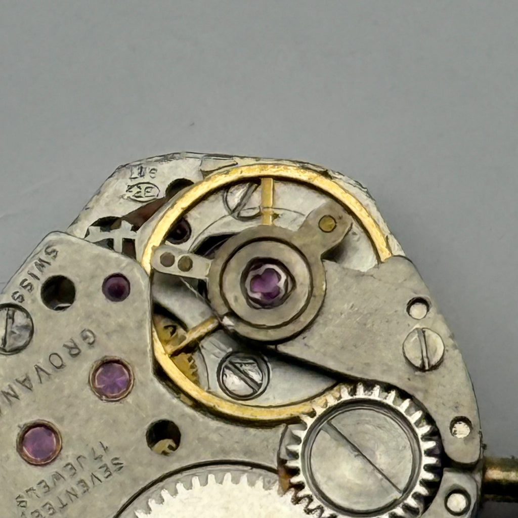 BFG 927 Watch Movement Grovana 17 Jewels Swiss Manual Wind Parts Repair 15.2mm
