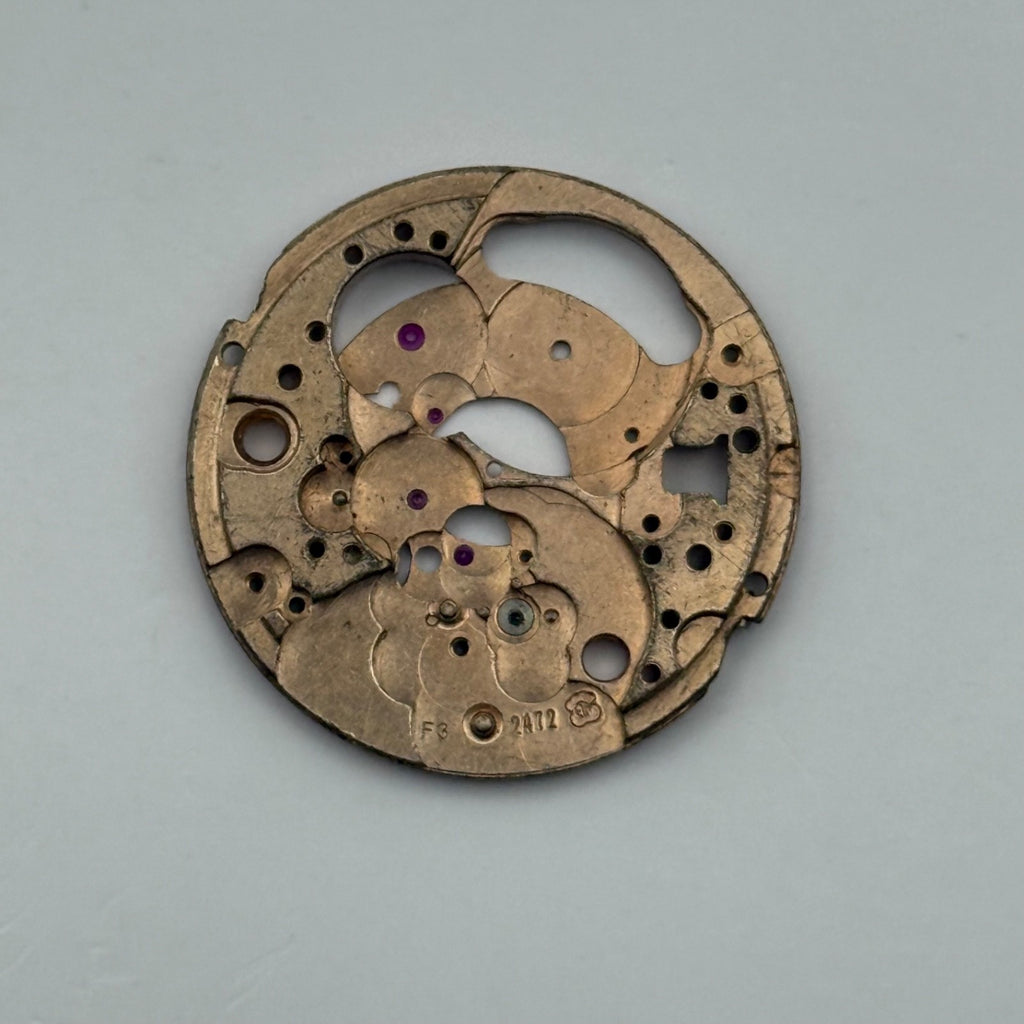 ETA 2472 Watch Movement - Main Plate Automatic - For Parts / Repair - 25.9mm
