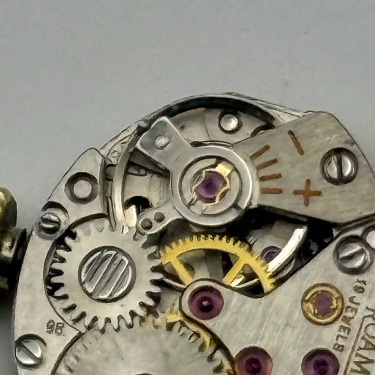MST 466 Watch Movement Roamer 19 Jewels Swiss Manual Wind Parts Repair 13.1mm