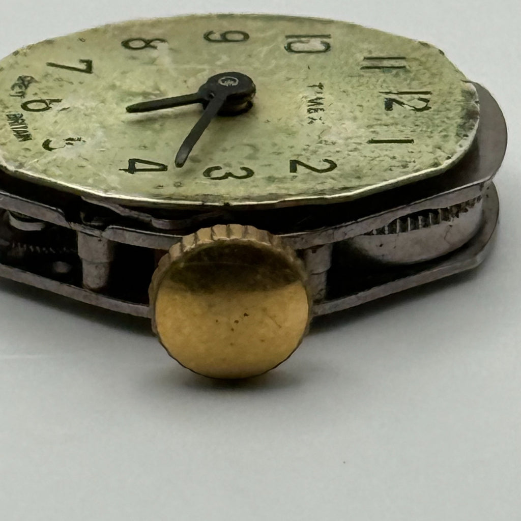 Timex 490 Watch Movement Gt. Britain Unadjusted Manual Wind Parts Repair 15.1mm