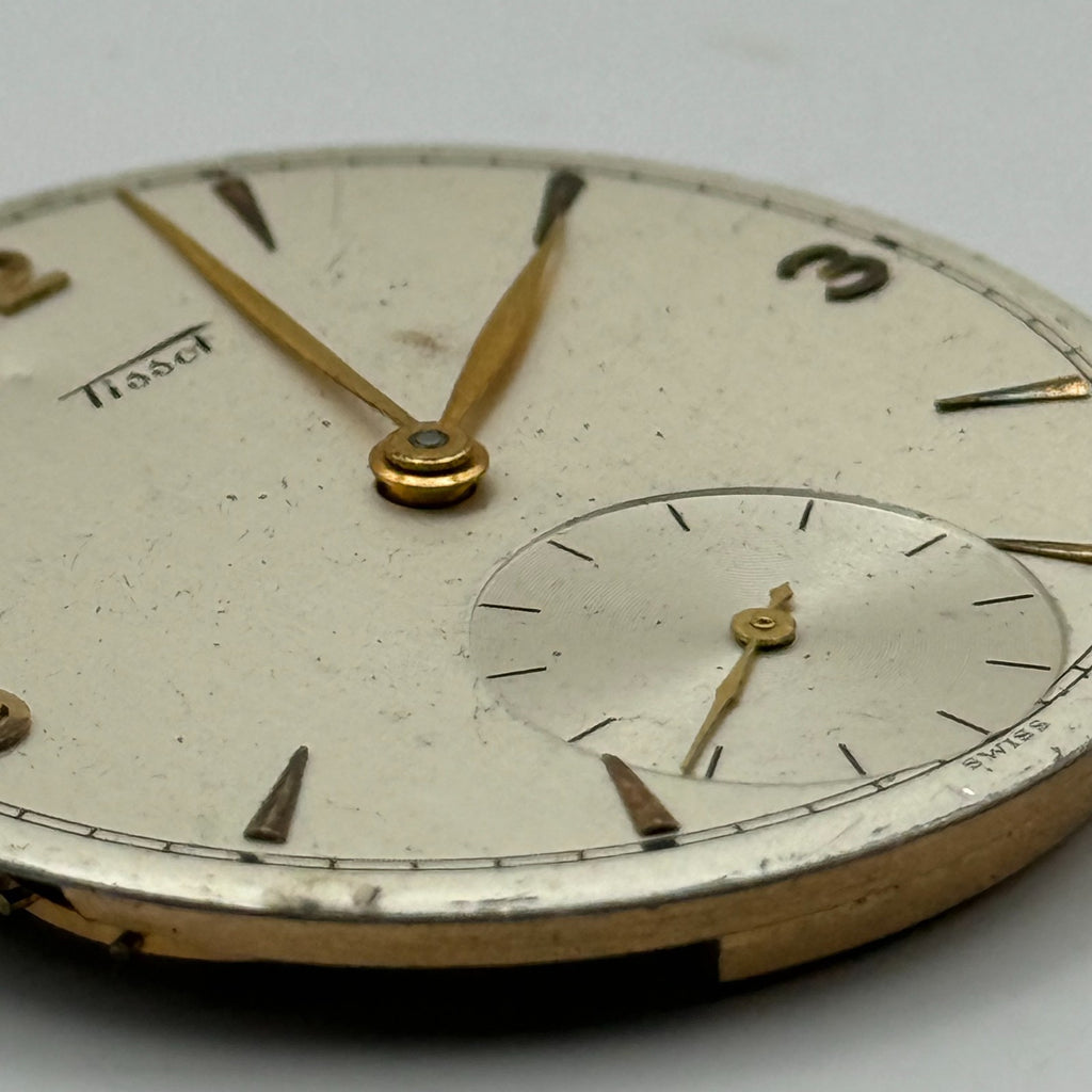 Tissot 38.2 Pocket Watch Movement Open Face 17 Jewels Sub Seconds Parts 38.2mm