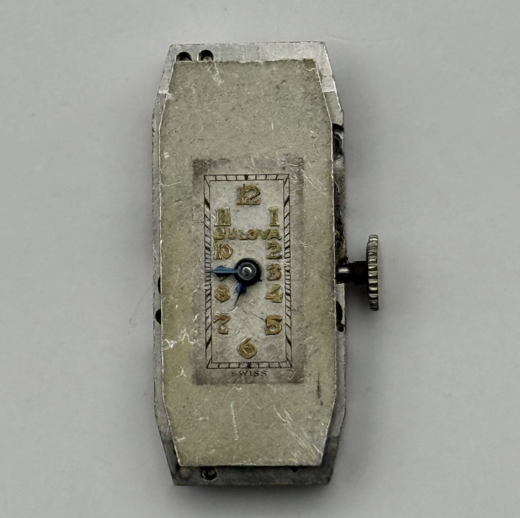 Bulova 4AE Watch Movement 7 Jewels Swiss Manual Wind Parts Repair 10.9mm