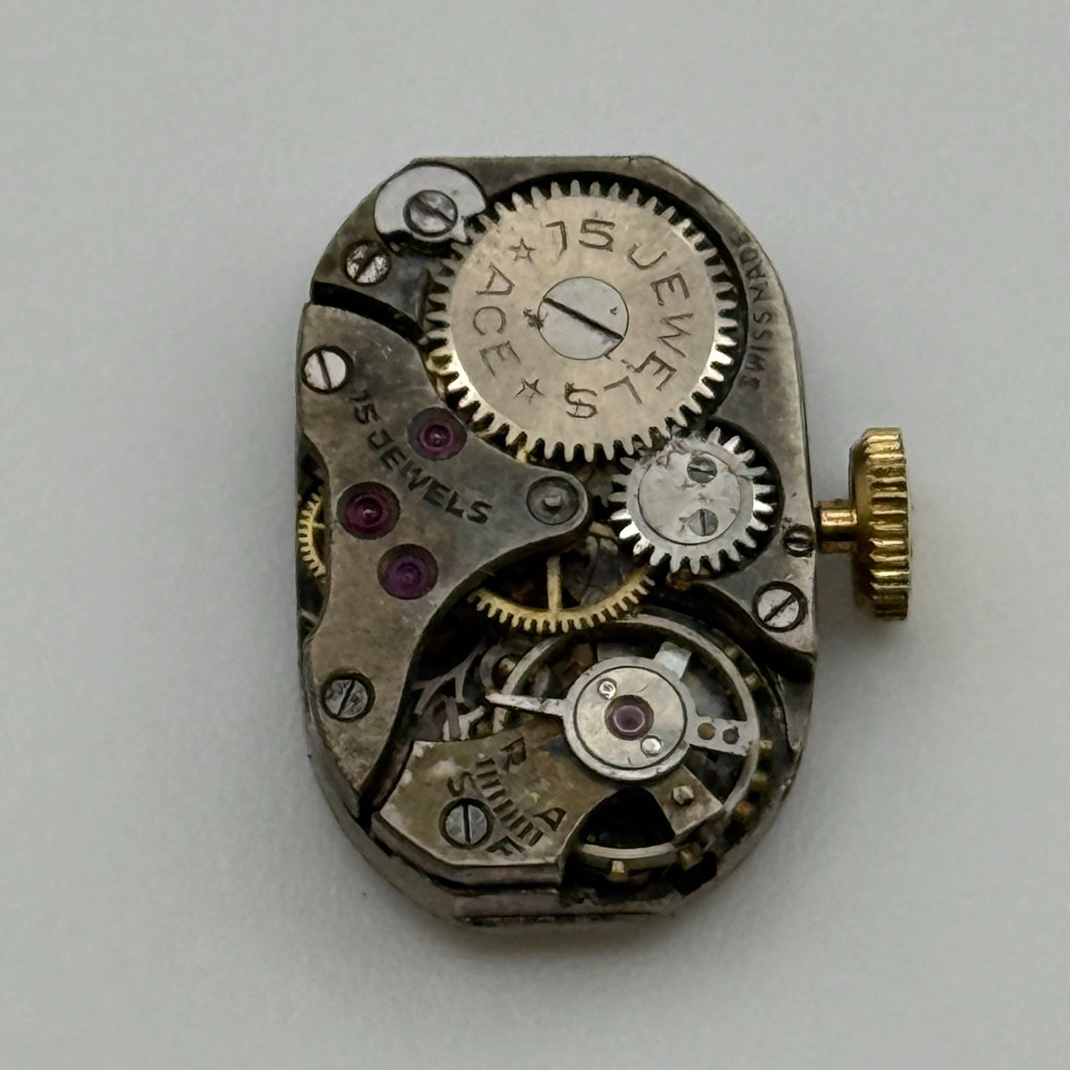 Maru Ace Ladies Watch Movement - For Parts / Repair