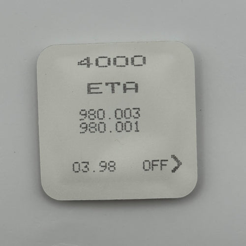 ETA 980.003 / 980.001 Circuit Part - New Old Stock - Vintage Watch Parts