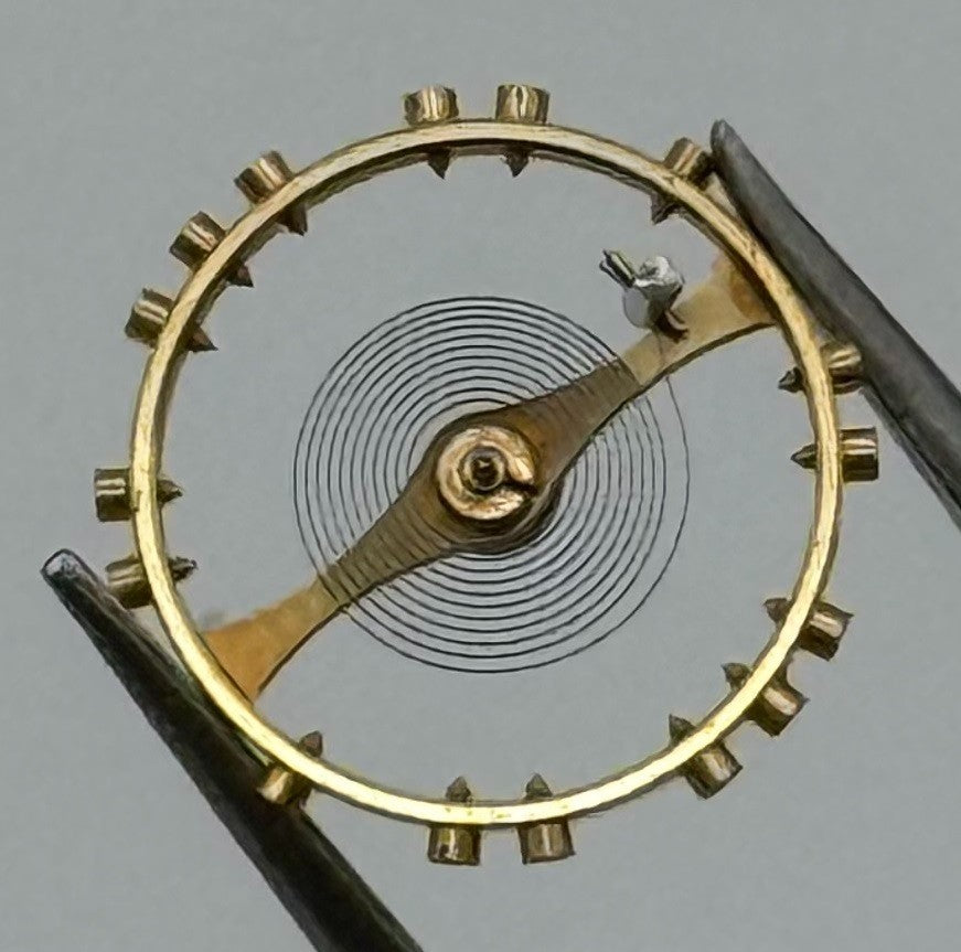 MST 371 SSR Balance Wheel Complete And Spring 632 M Watch Movement Parts NOS