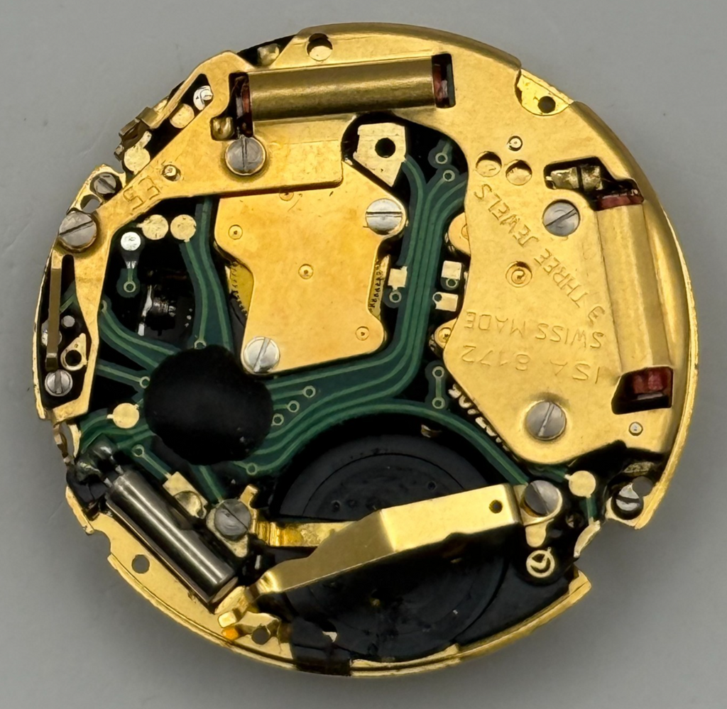 ISA 8172 Watch Movement - Quartz Date 3 Jewels - For Parts / Repair - 26.1mm