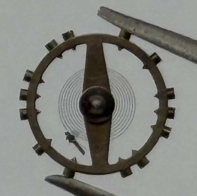 ETA 1185 Balance Wheel Complete And Spring Watch Movement Parts Vintage NOS
