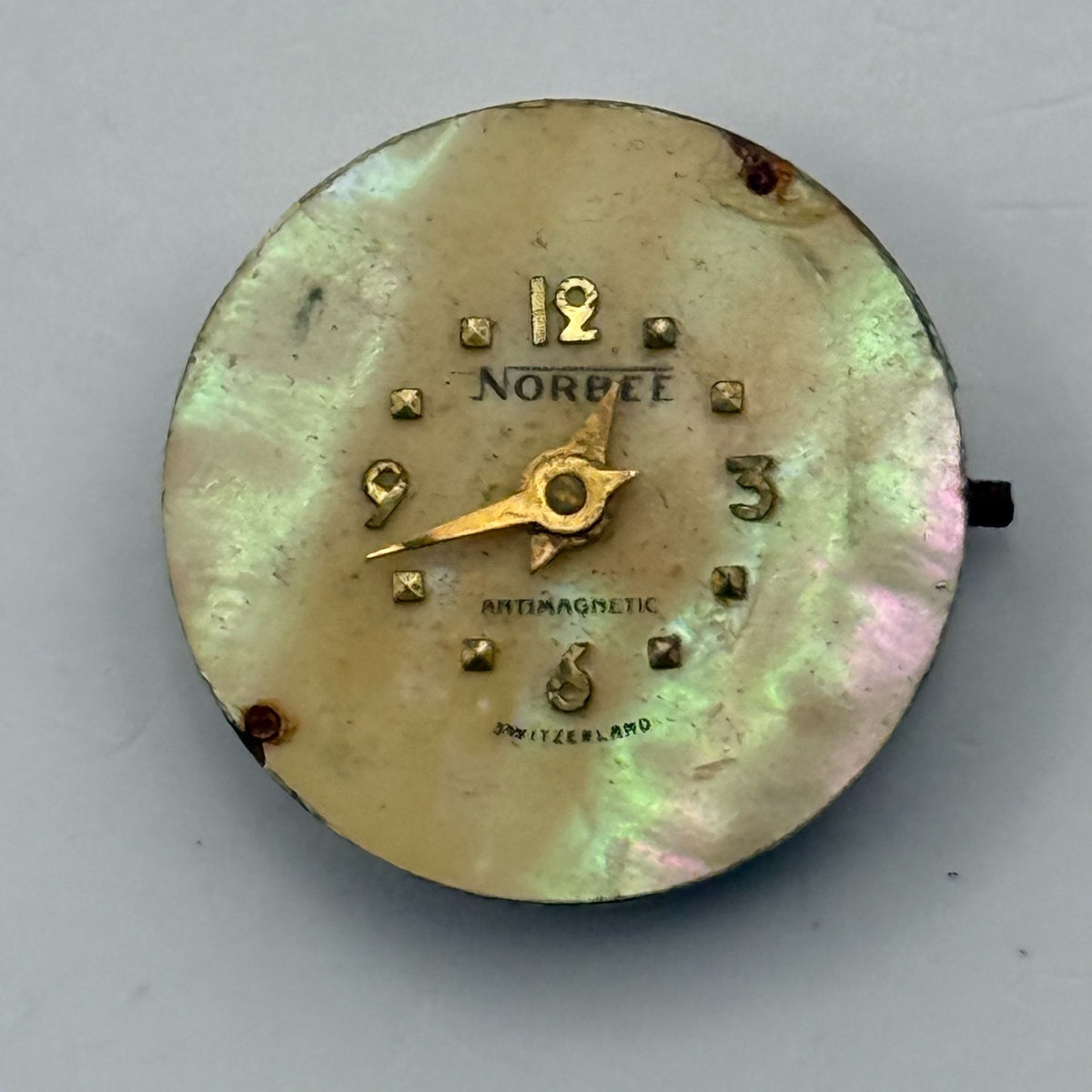 EB 1570 Watch Movement Sheffield Watch Company Norbee Swiss 1 Jewel Parts 19.5mm