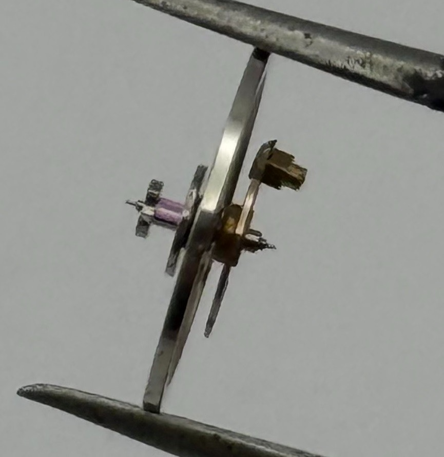 Brac 301 PL Balance Wheel Complete And Spring 10½''' Watch Movement Parts NOS